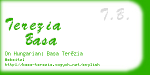 terezia basa business card